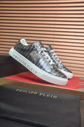 Philipp Plein Plaid Low-Top Sneakers — front