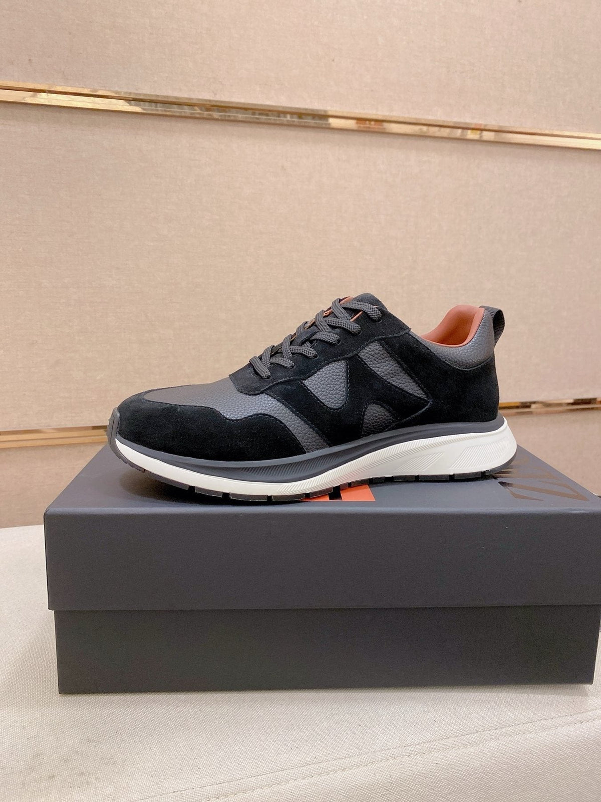 Zegna Textured Low-Top Sneakers — front