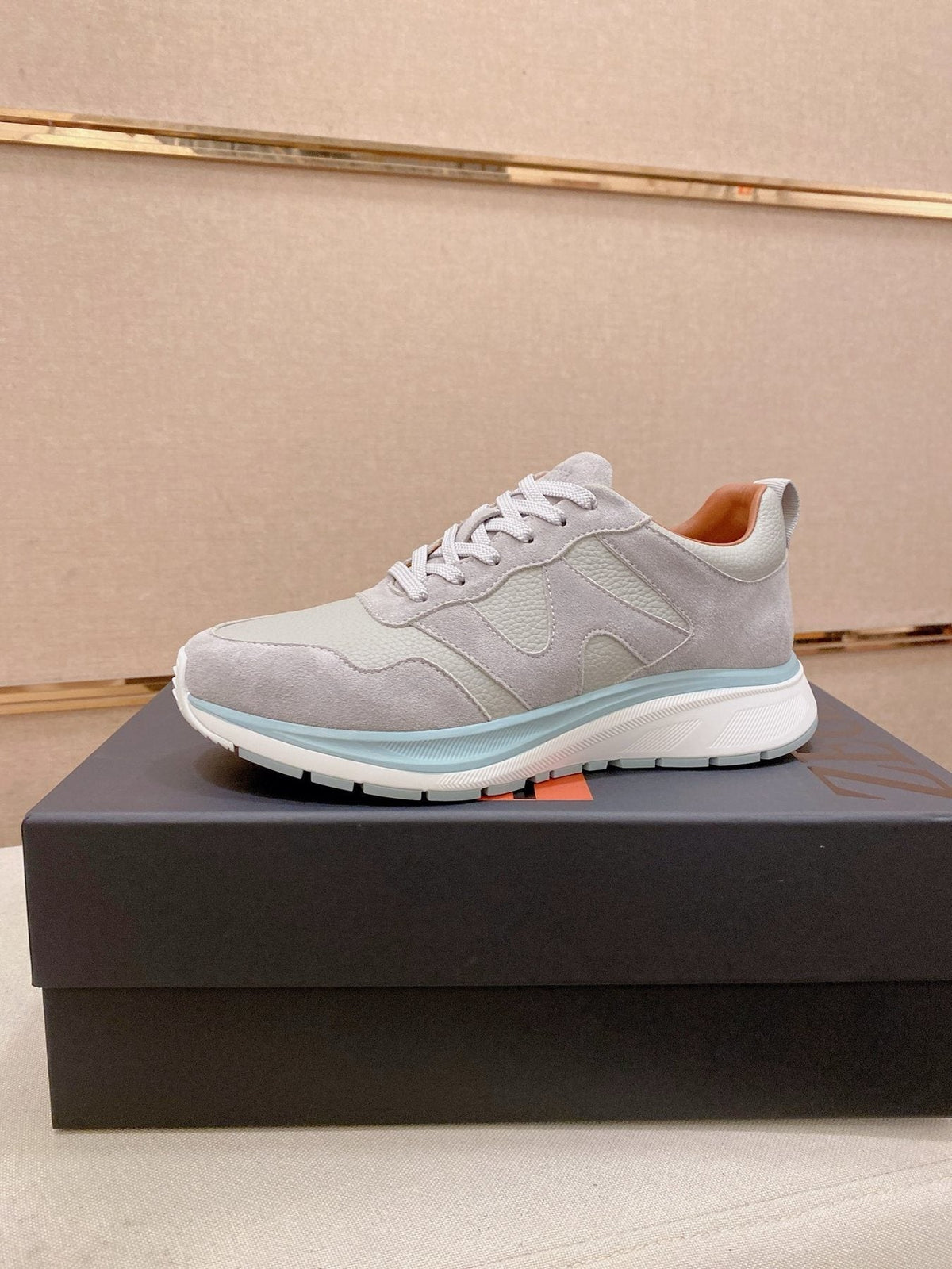 Zegna Textured Low-Top Sneakers — front