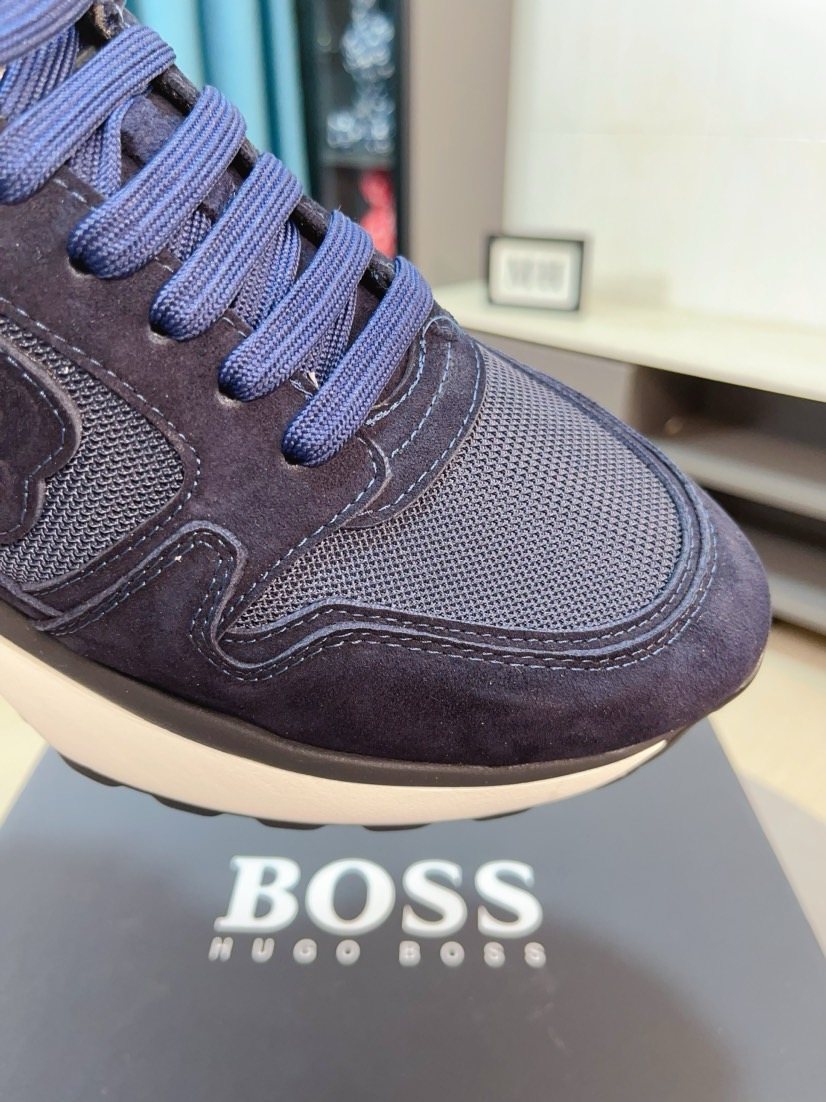 Hugo Boss Layered Low-Top Sneakers — detail