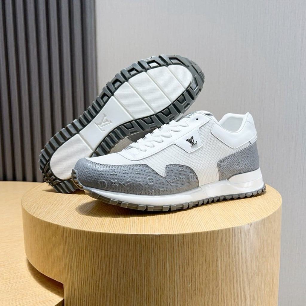 Louis Vuitton White Low-Top Sneakers — side