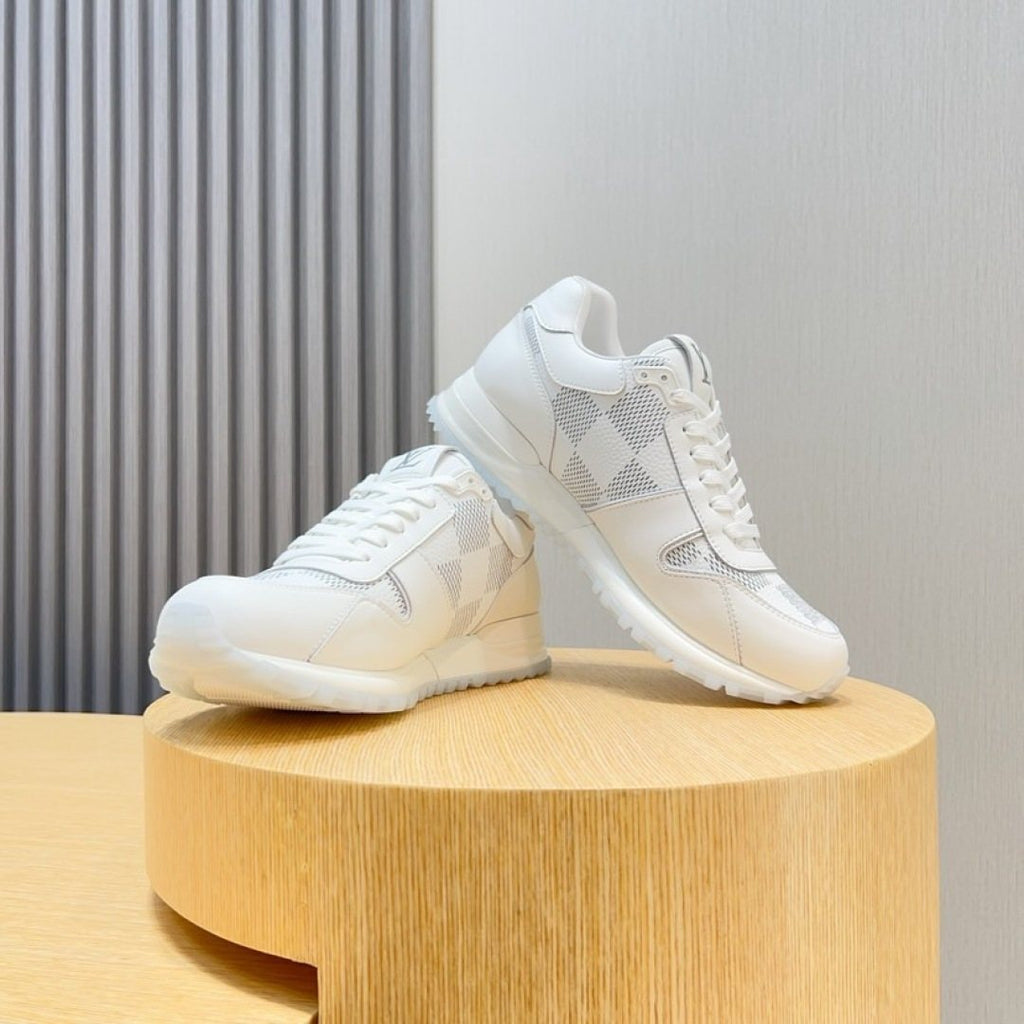 Louis Vuitton White Low-Top Sneakers — front