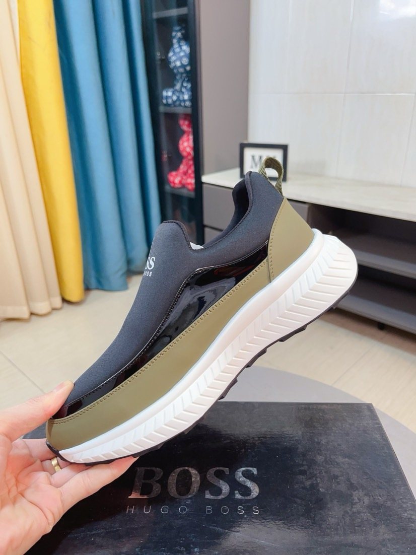 Hugo Boss Contrast Side Slip-On Sneakers — side