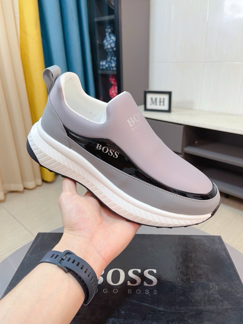 Hugo Boss Contrast Side Slip-On Sneakers — side