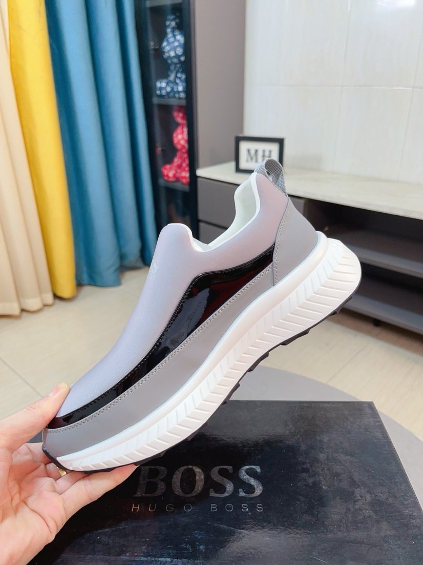 Hugo Boss Contrast Side Slip-On Sneakers — side