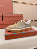Loro Piana Textured Low-Top Lace-Up Sneakers — hero