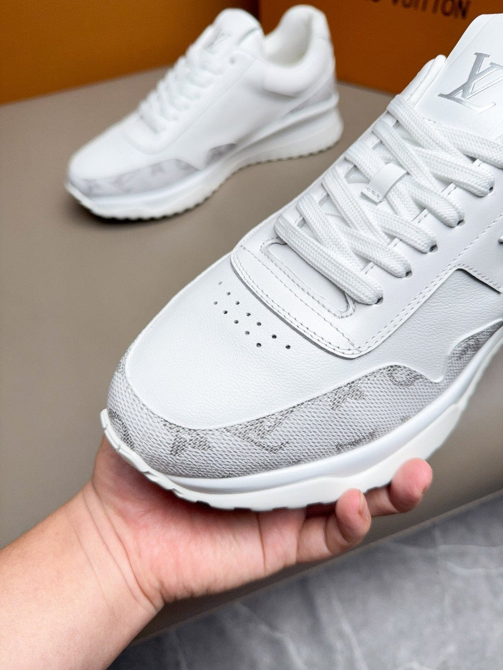 Louis Vuitton Paneled Low-Top Sneakers — detail