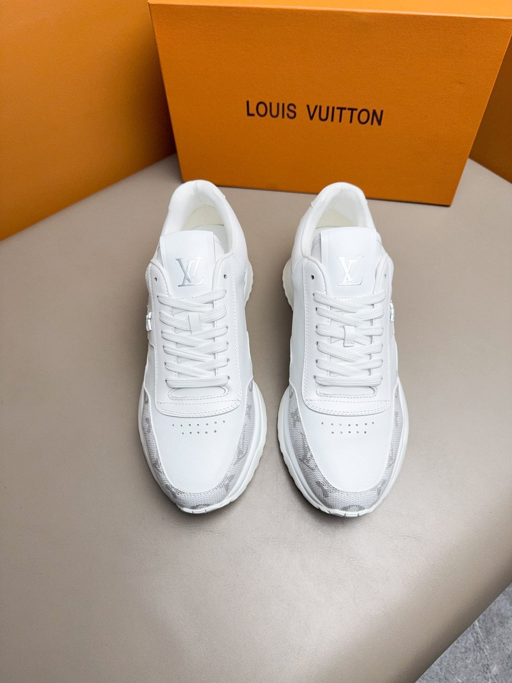 Louis Vuitton Paneled Low-Top Sneakers — front