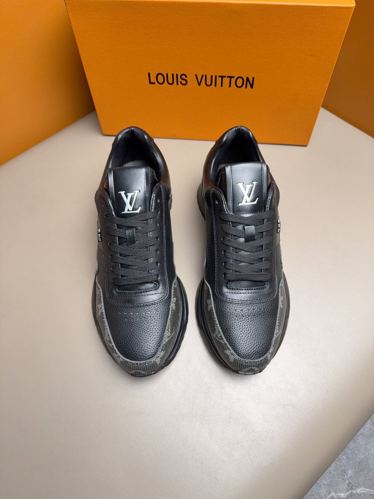 Louis Vuitton Paneled Low-Top Sneakers — side