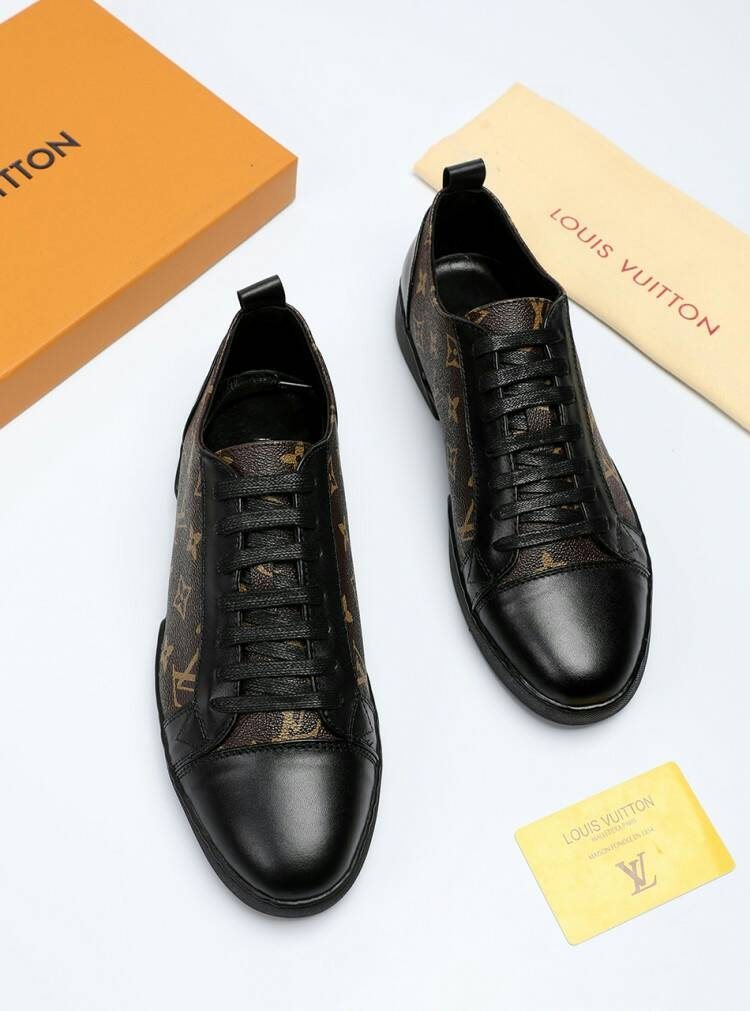 Louis Vuitton Monogram Panel Sneakers — front