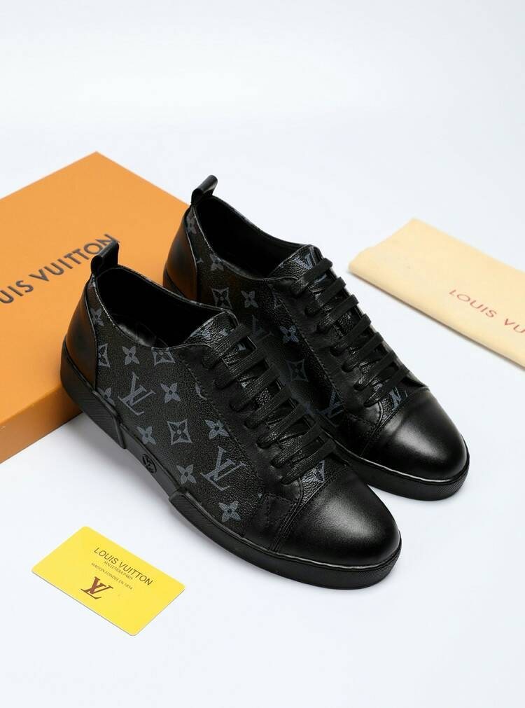 Louis Vuitton Monogram Panel Sneakers — front