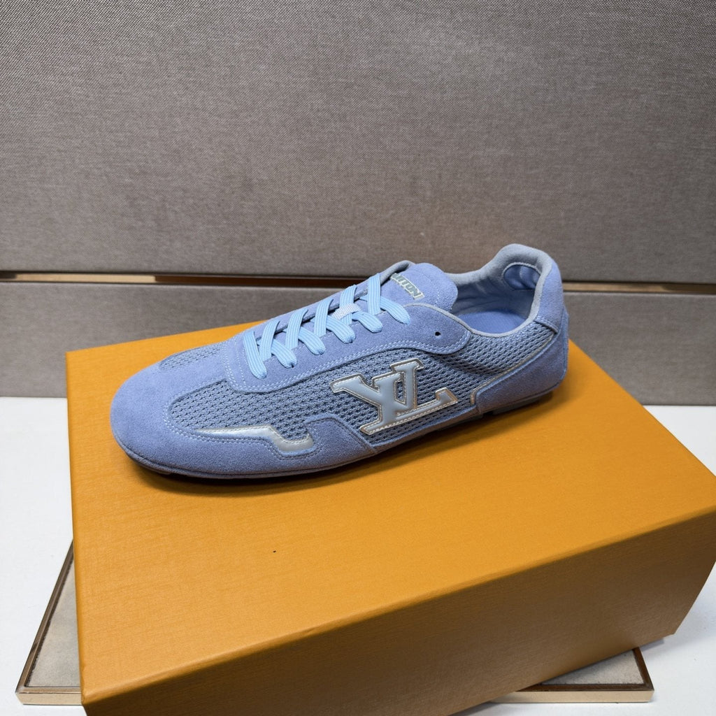Louis Vuitton Men's Multi-Panel Low-Top Sneakers — side
