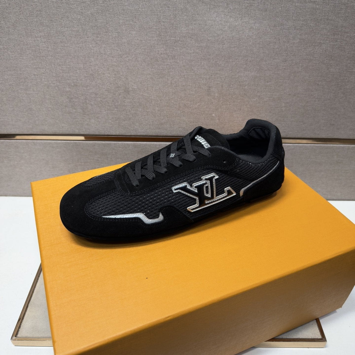 Louis Vuitton Men's Multi-Panel Low-Top Sneakers — side