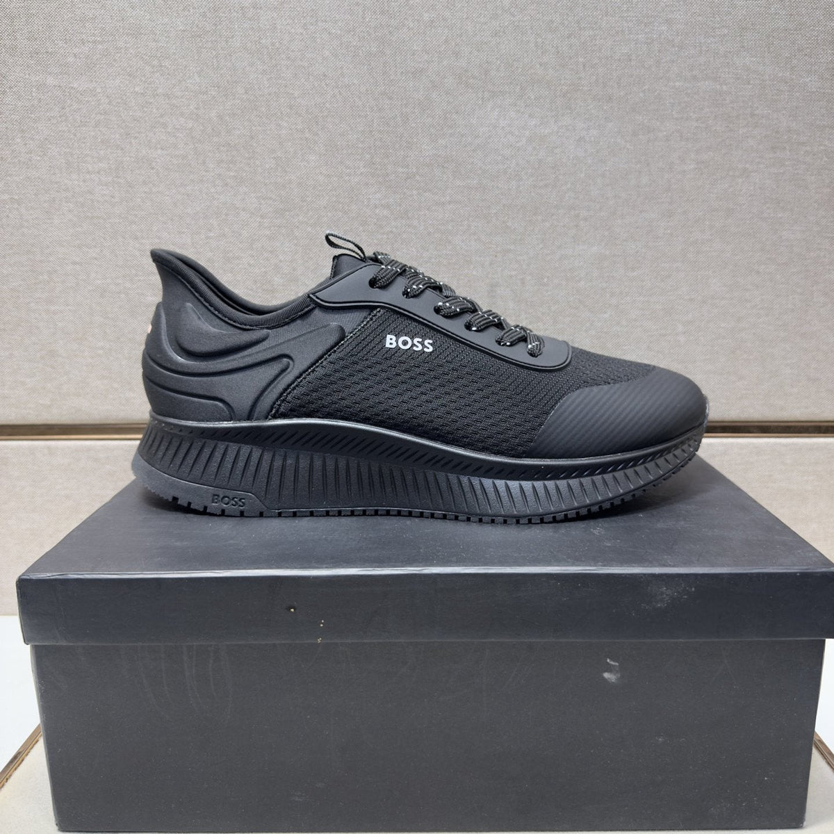BOSS Mesh Panel Sneakers — front