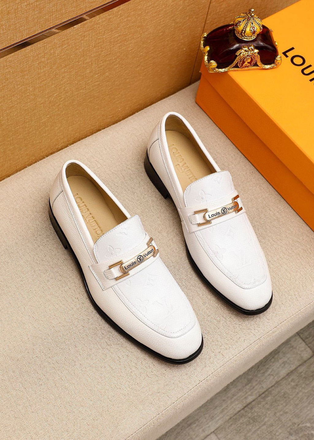 Louis Vuitton Textured Bar Loafers — hero