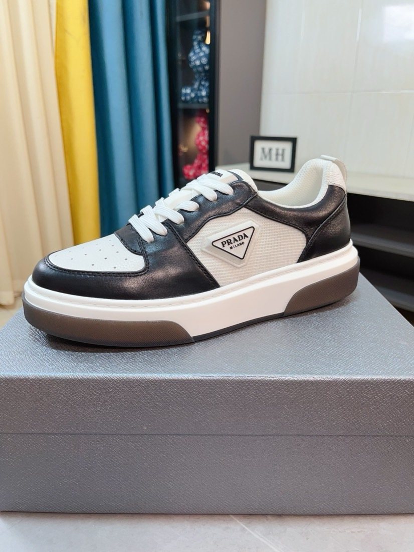 Prada Triangular Logo Sneakers — side