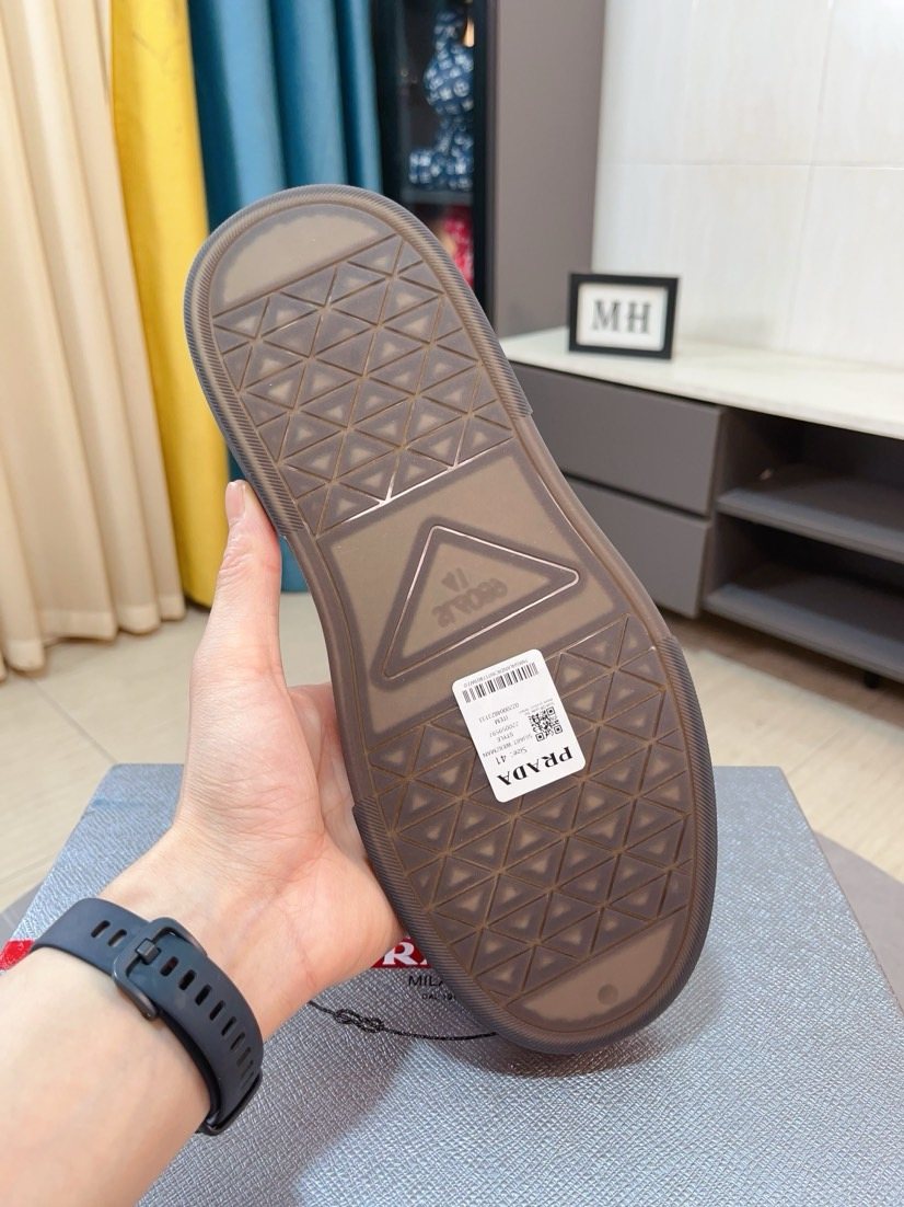 Prada Triangular Logo Sneakers — back