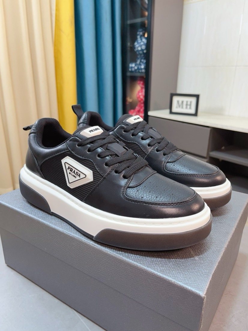 Prada Triangular Logo Sneakers — front