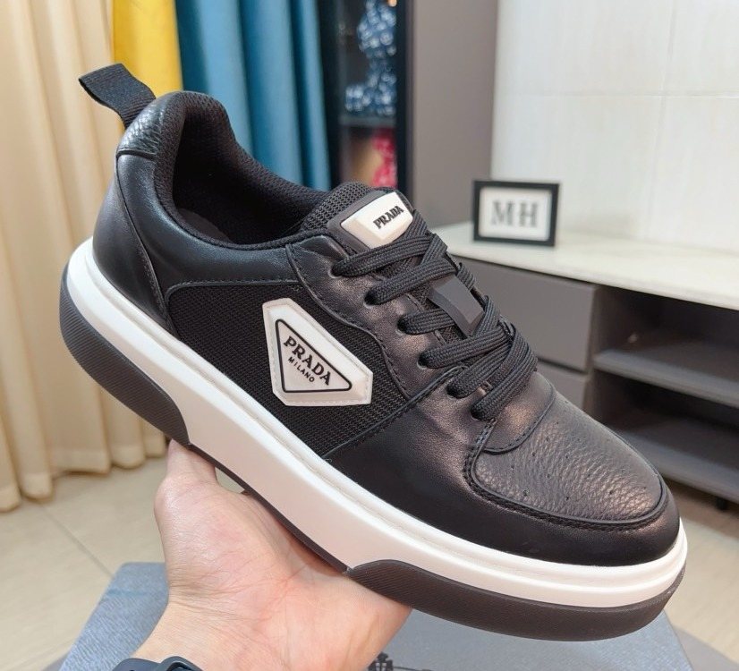 Prada Triangular Logo Sneakers — front