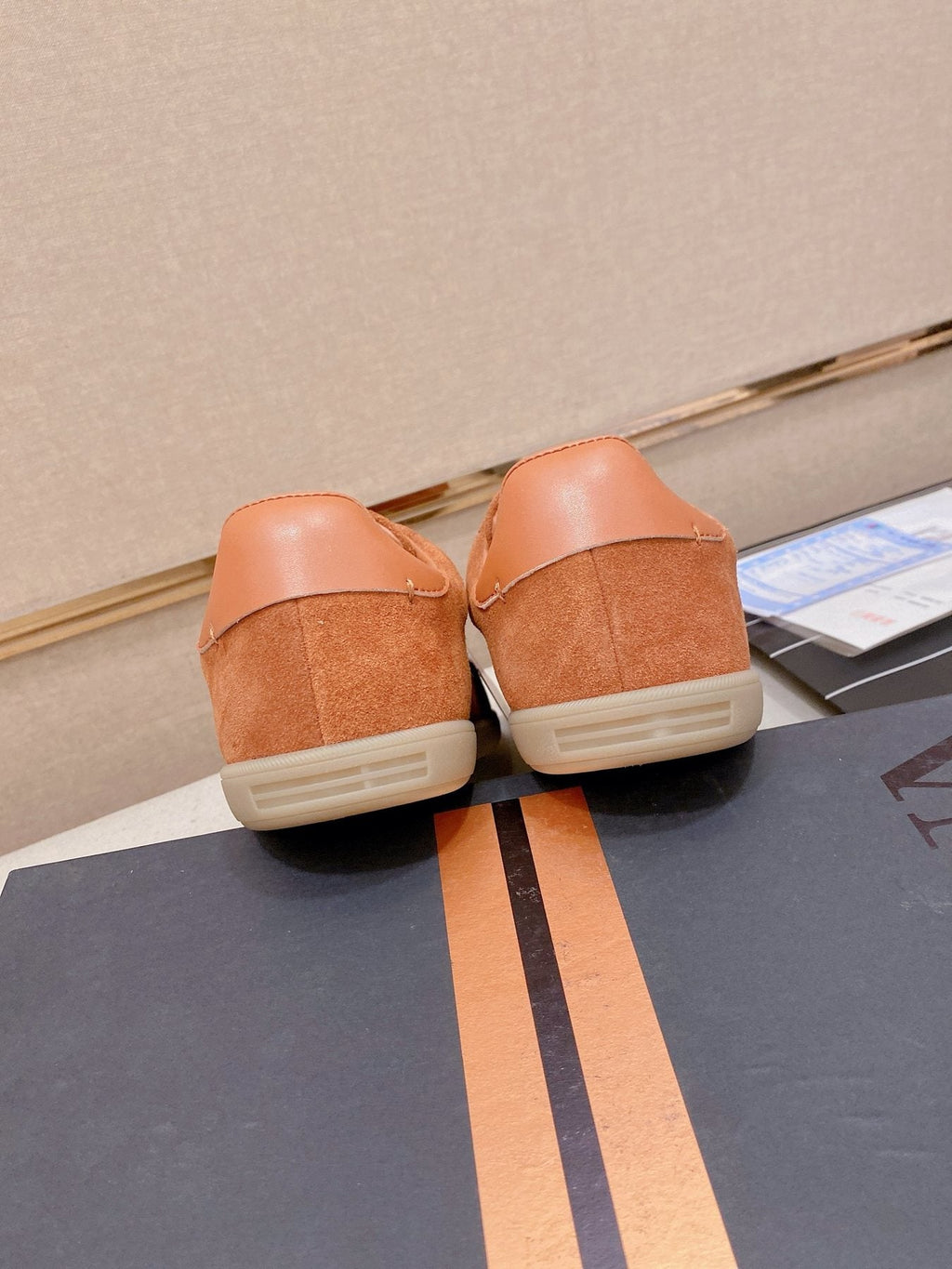 Zegna Suede Low-Top Sneakers — back
