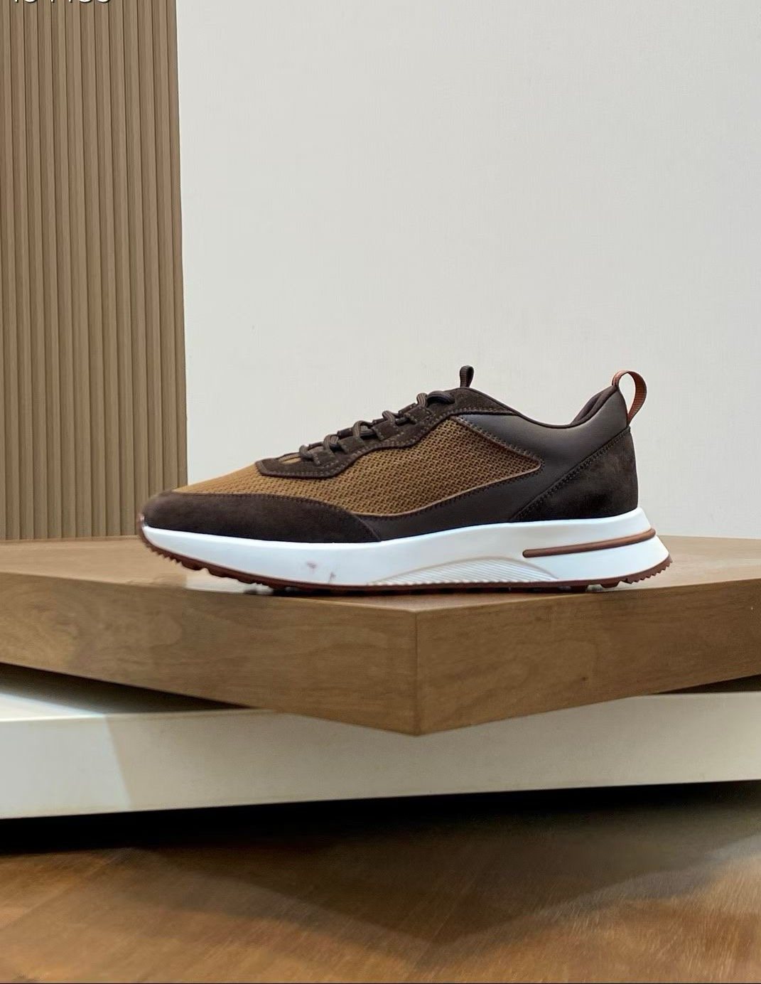 Loro Piana Low-Top Lace-Up Sneakers — side