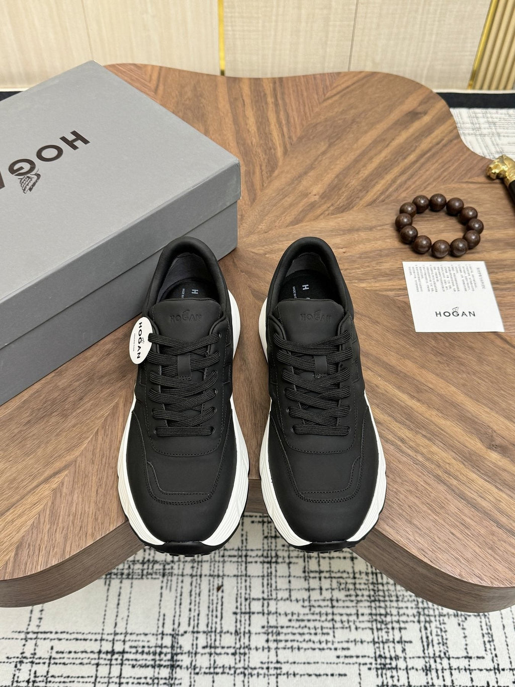 Hogan Black Low-Top Sneakers — front