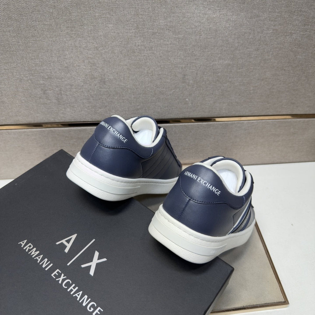 Armani Striped Low-Top Sneakers — back