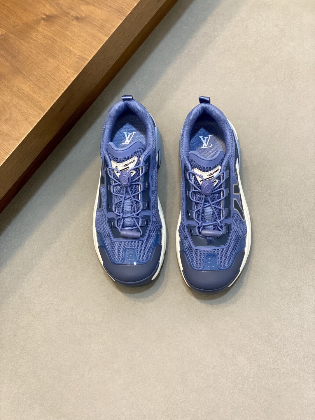 Louis Vuitton Paneled Mesh Sneakers — front