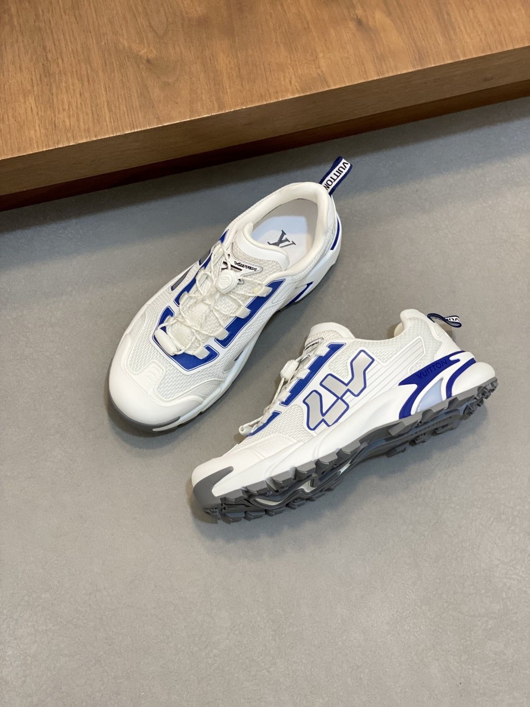Louis Vuitton Paneled Mesh Sneakers — front