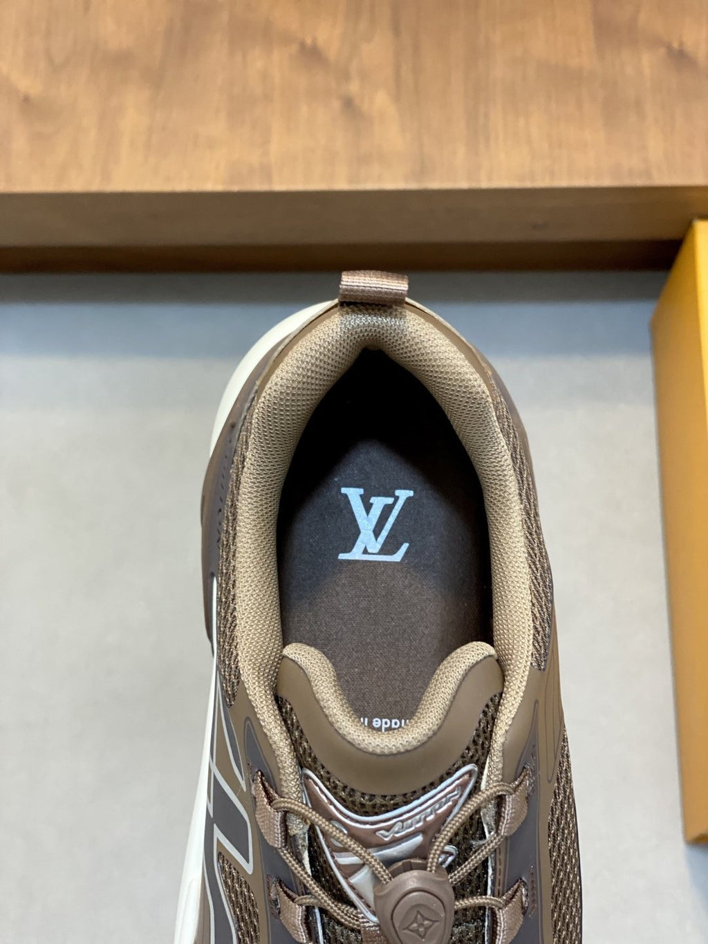 Louis Vuitton Paneled Mesh Sneakers — back