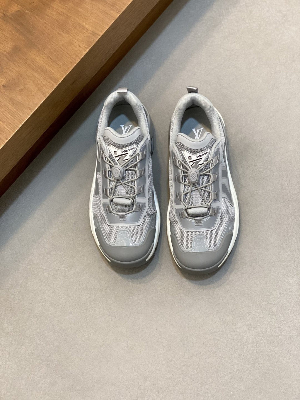 Louis Vuitton Paneled Mesh Sneakers — front