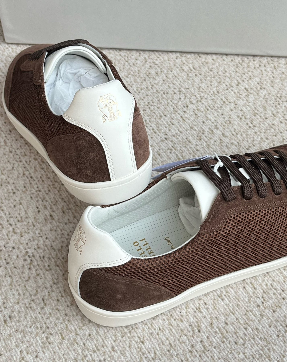 Brunello Cucinelli Low-Top Lace-Up Sneakers — back