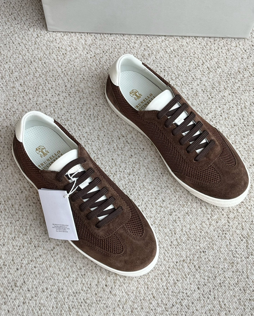 Brunello Cucinelli Low-Top Lace-Up Sneakers — front