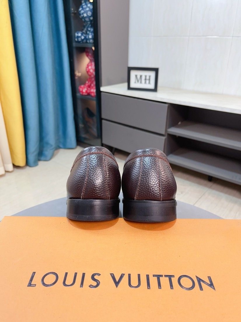 Louis Vuitton Textured Bit Loafers — front