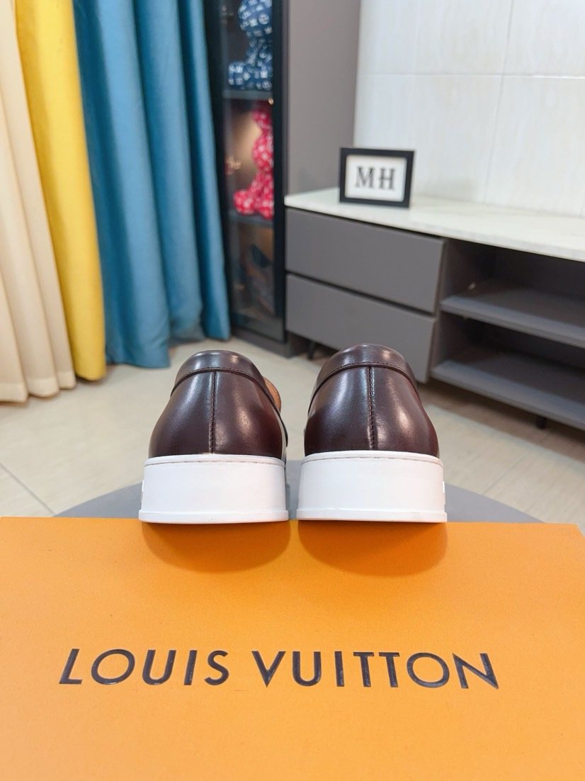 Louis Vuitton Moc-Toe Buckle Loafers — back