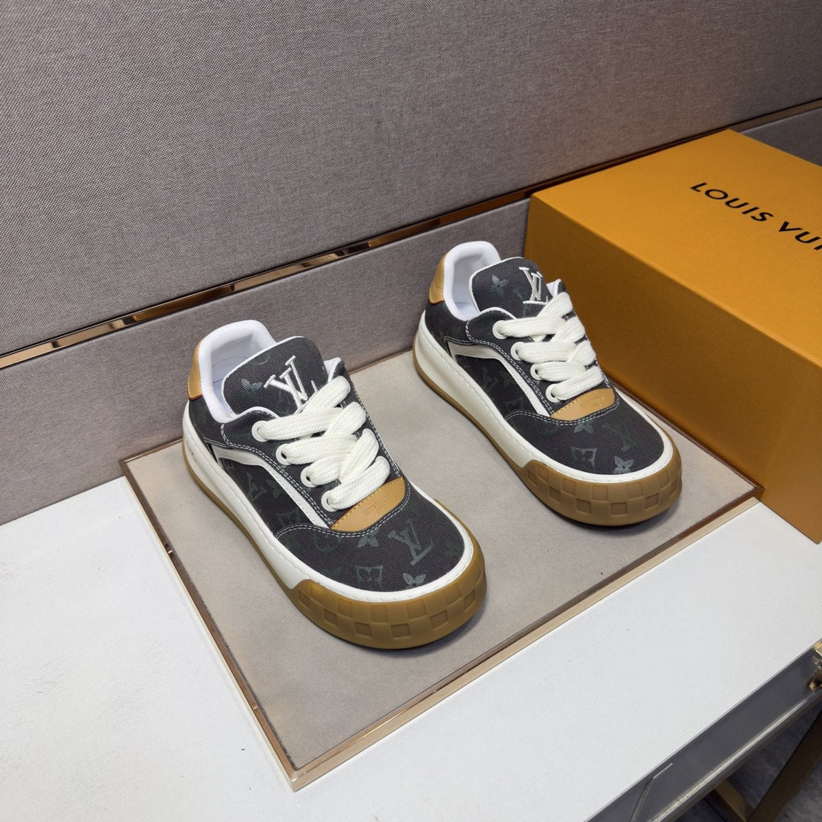 Louis Vuitton Patterned Low-Top Sneakers — hero