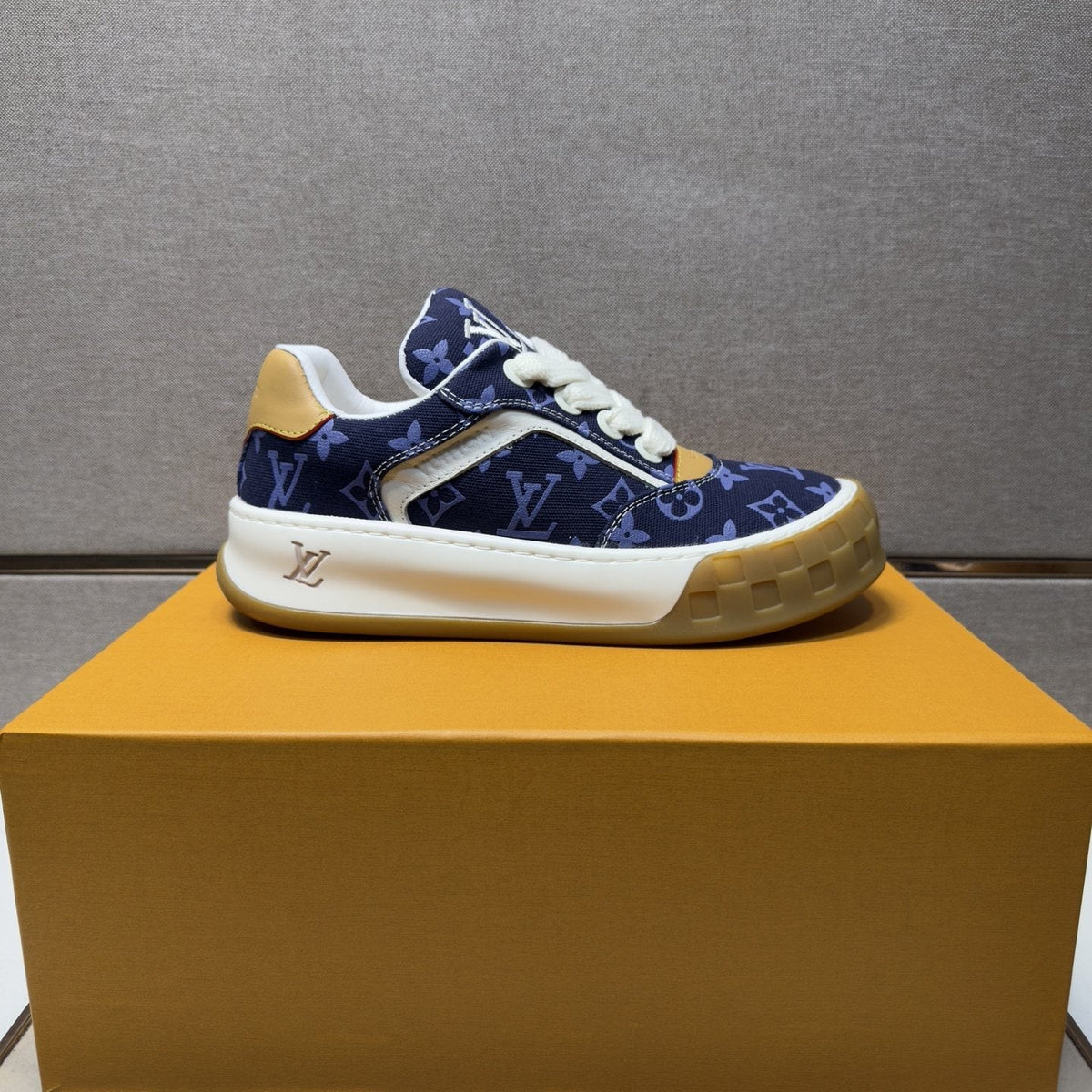 Louis Vuitton Patterned Low-Top Sneakers — side