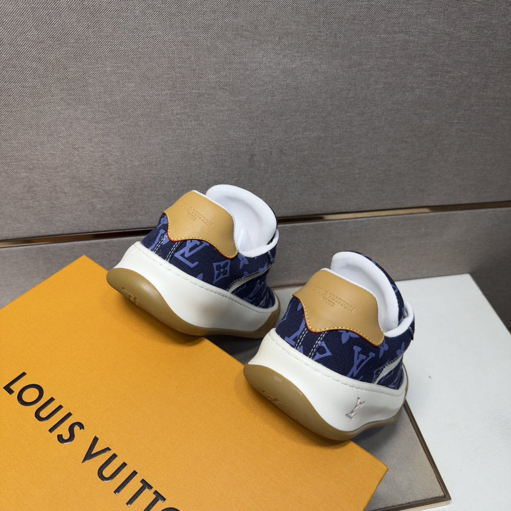 Louis Vuitton Patterned Low-Top Sneakers — back