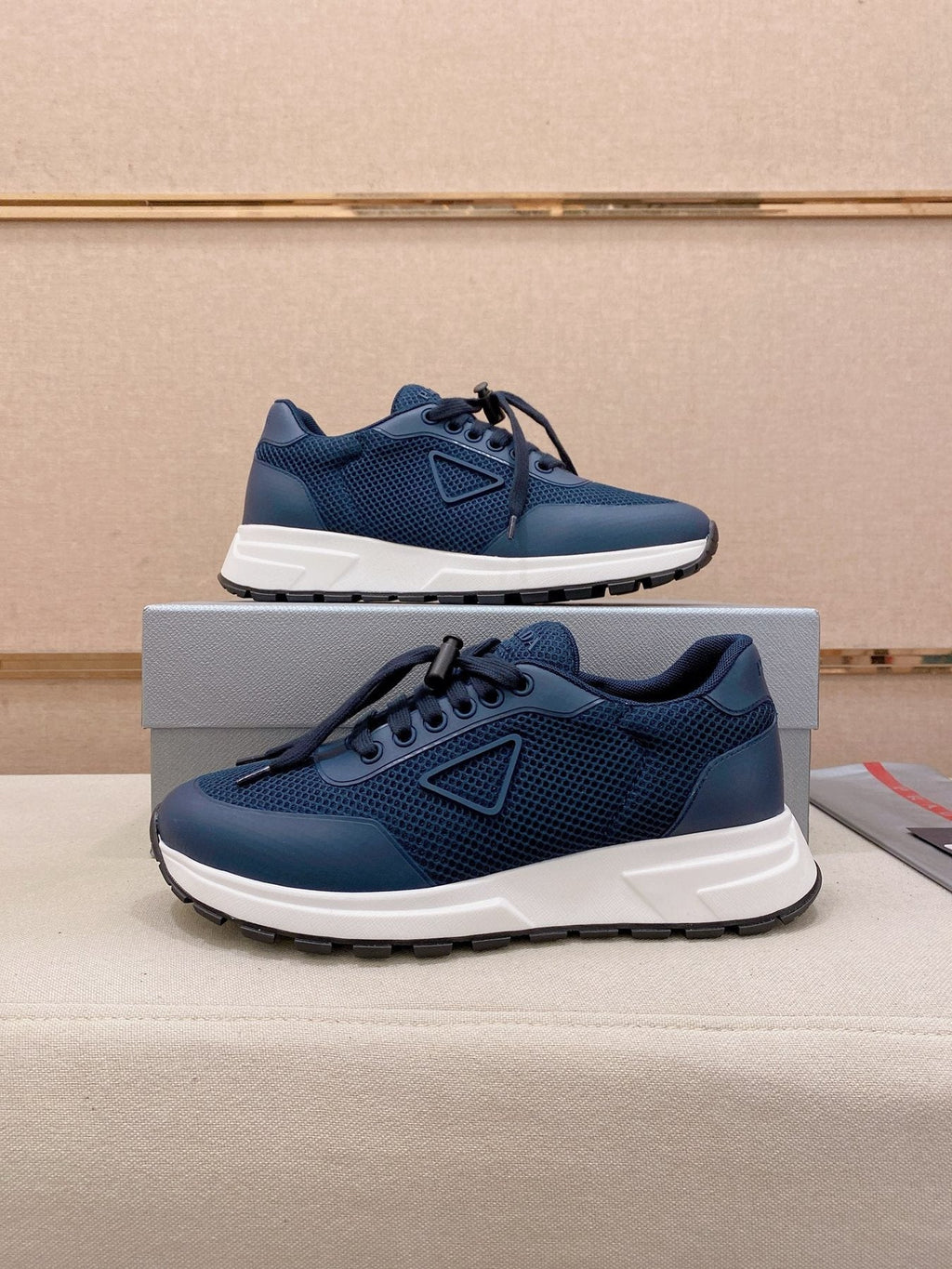 Prada Knit Low-Top Sneakers — front