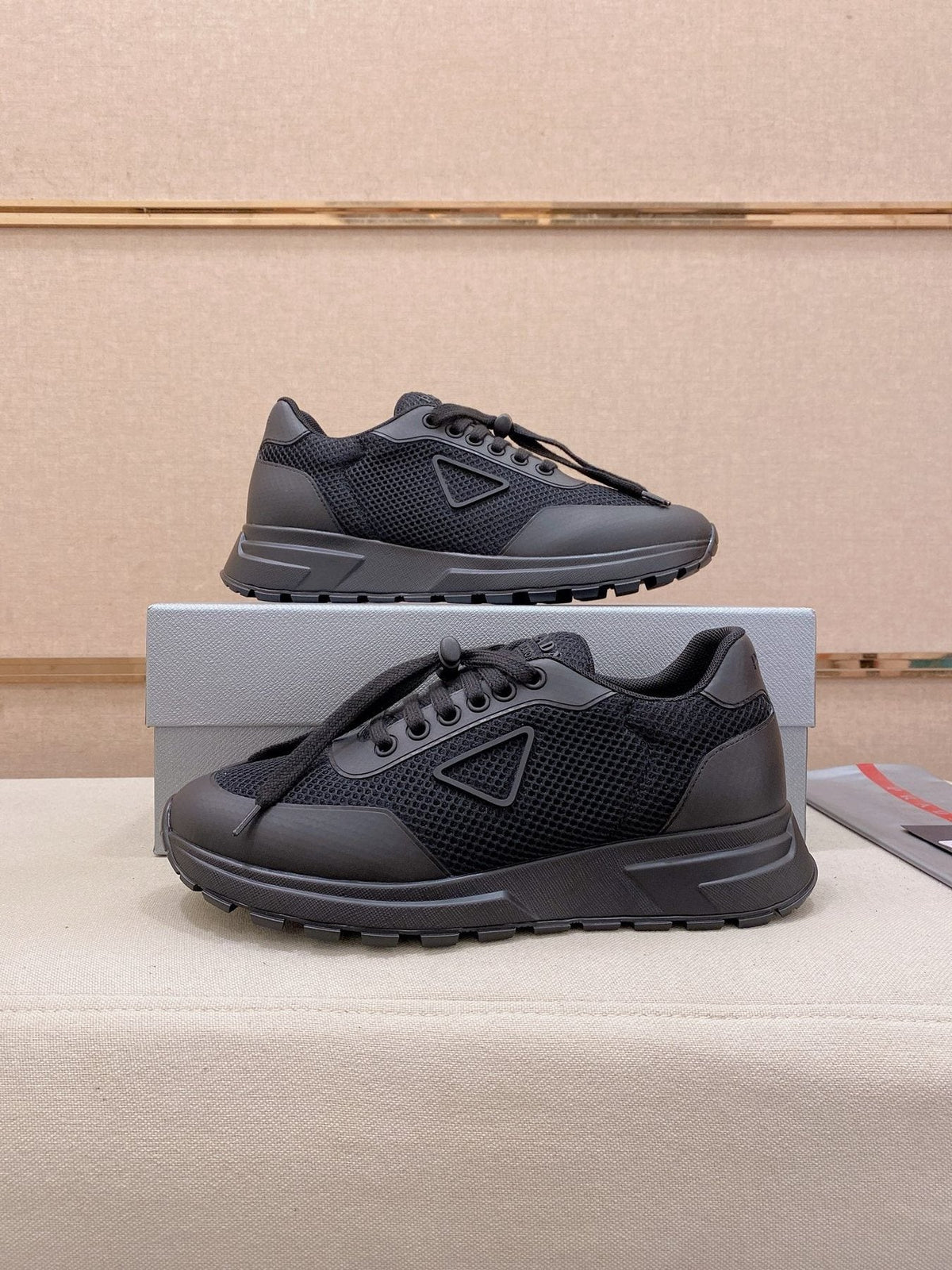 Prada Knit Low-Top Sneakers — front