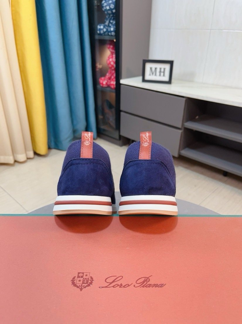 Loro Piana Knit Slip-On Sneakers — back