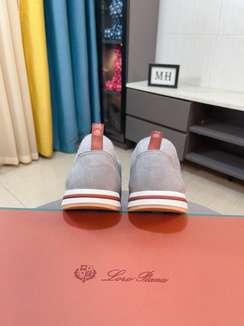 Loro Piana Knit Slip-On Sneakers — back