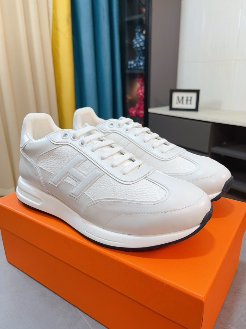 Hermès H-Panel Low-Top Sneakers — front