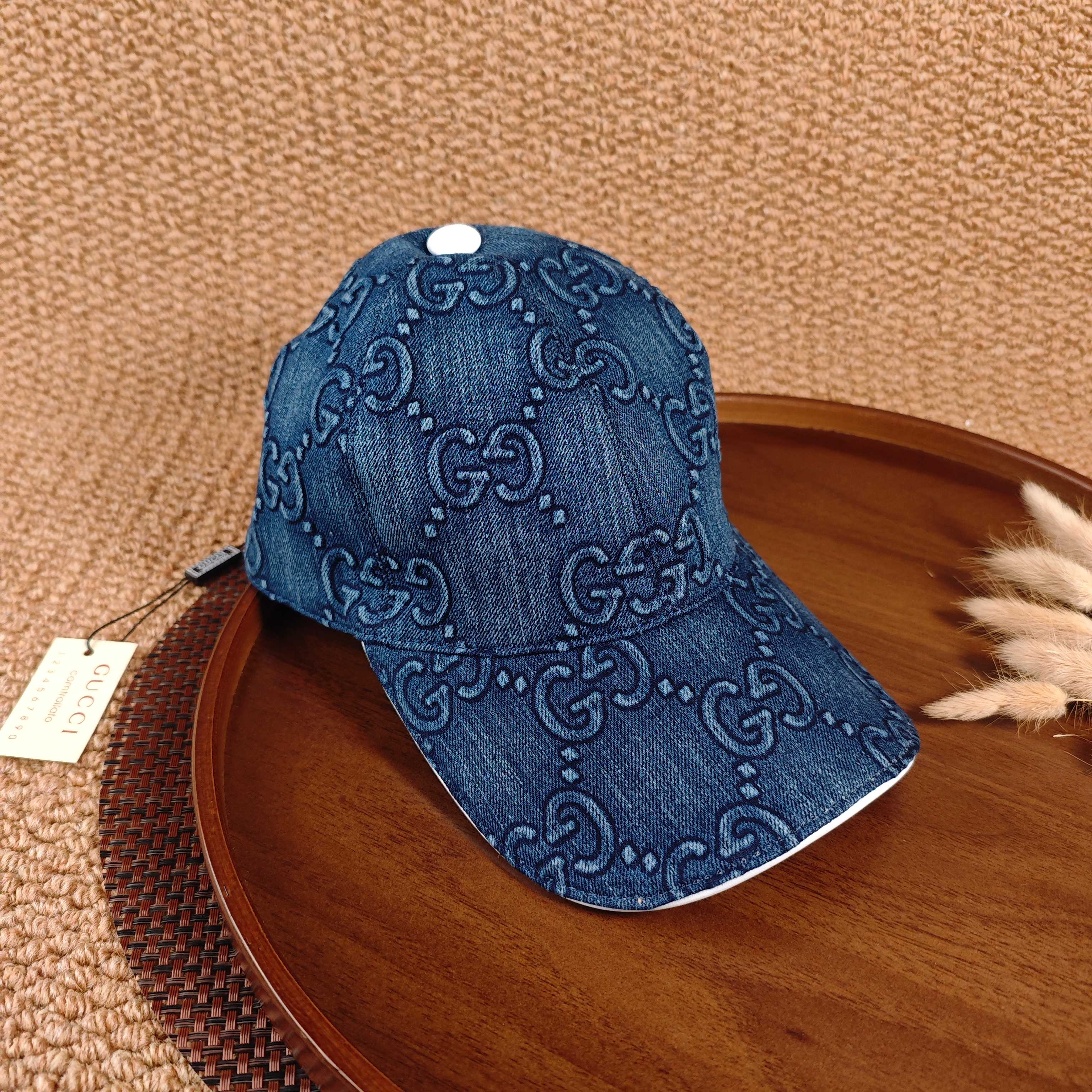 GUCCI Denim Baseball Cap（Blue）