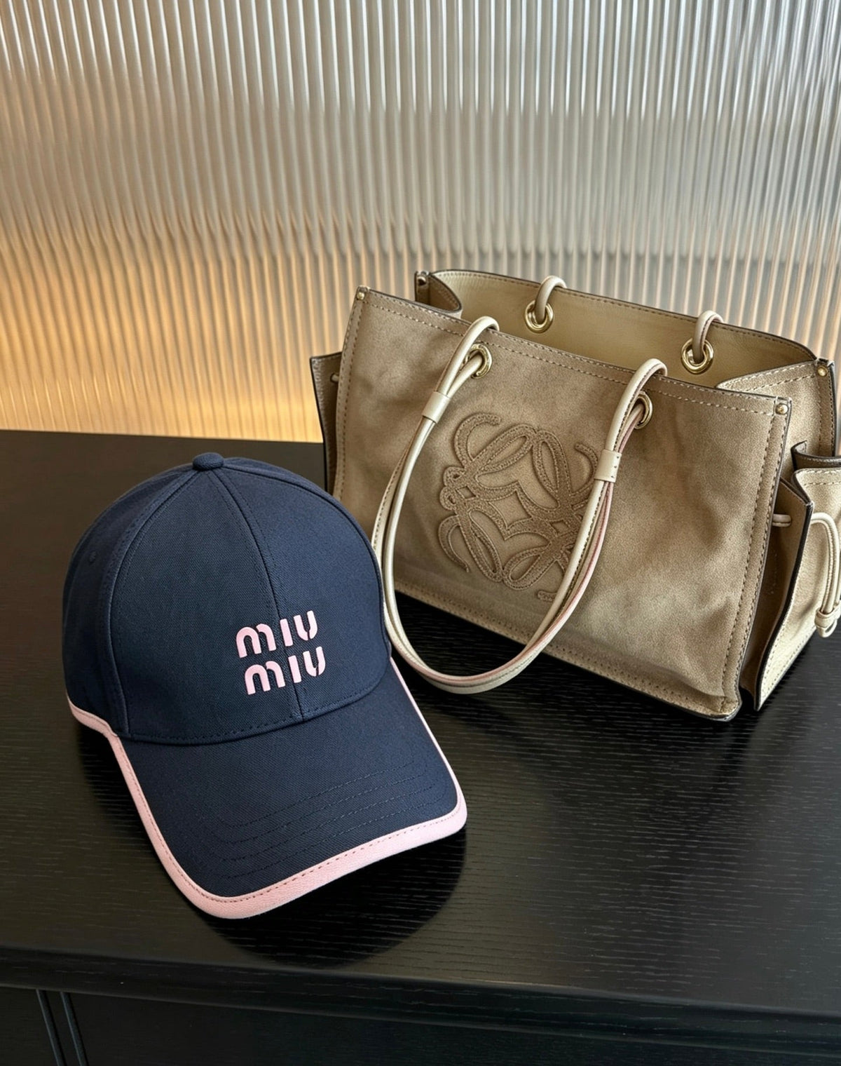 Miu Miu Color-Block Baseball Cap