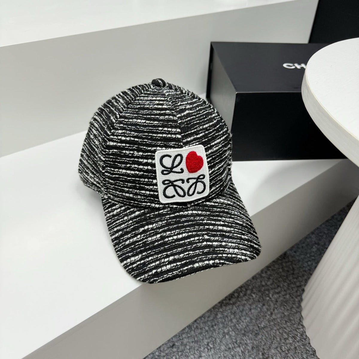 LOEWE Black & White Baseball Cap