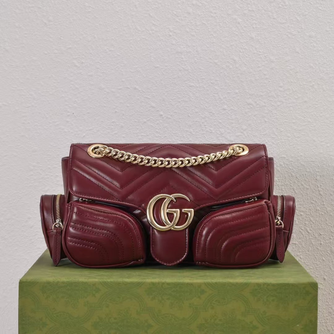 Gucci GG Marmont Pocket Motorcycle Bag – 795228