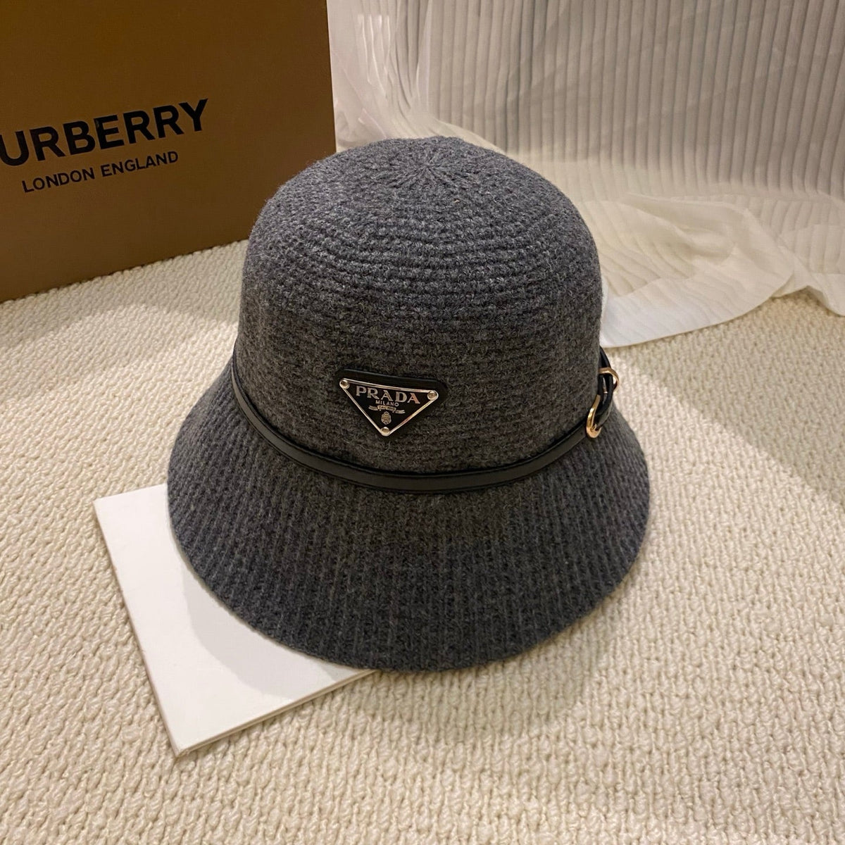 Prada Autumn/Winter Knitted Bucket Hat