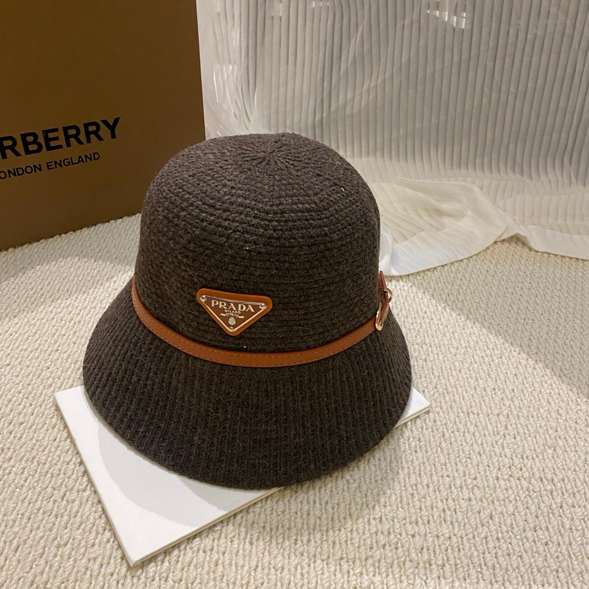 Prada Autumn/Winter Knitted Bucket Hat