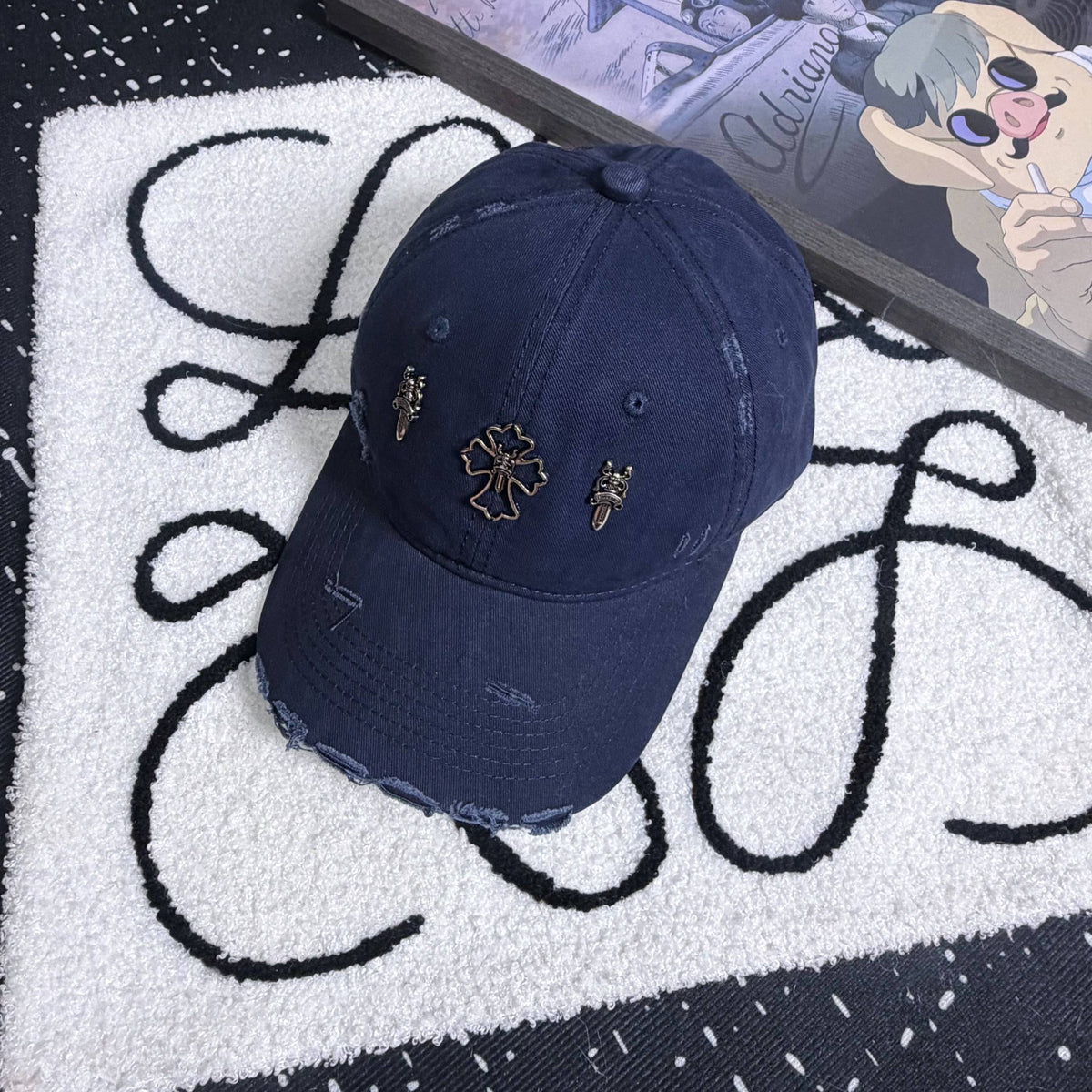 CHROME HEARTS Vintage Cross Baseball Cap